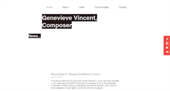 Desktop Screenshot of genevievevincent.com